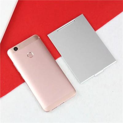 Uplift Picks Slim Aluminum Folding Makeup Mirror Rectangle Compact Travel Pocket Vanity Mirror 115x80 Cm