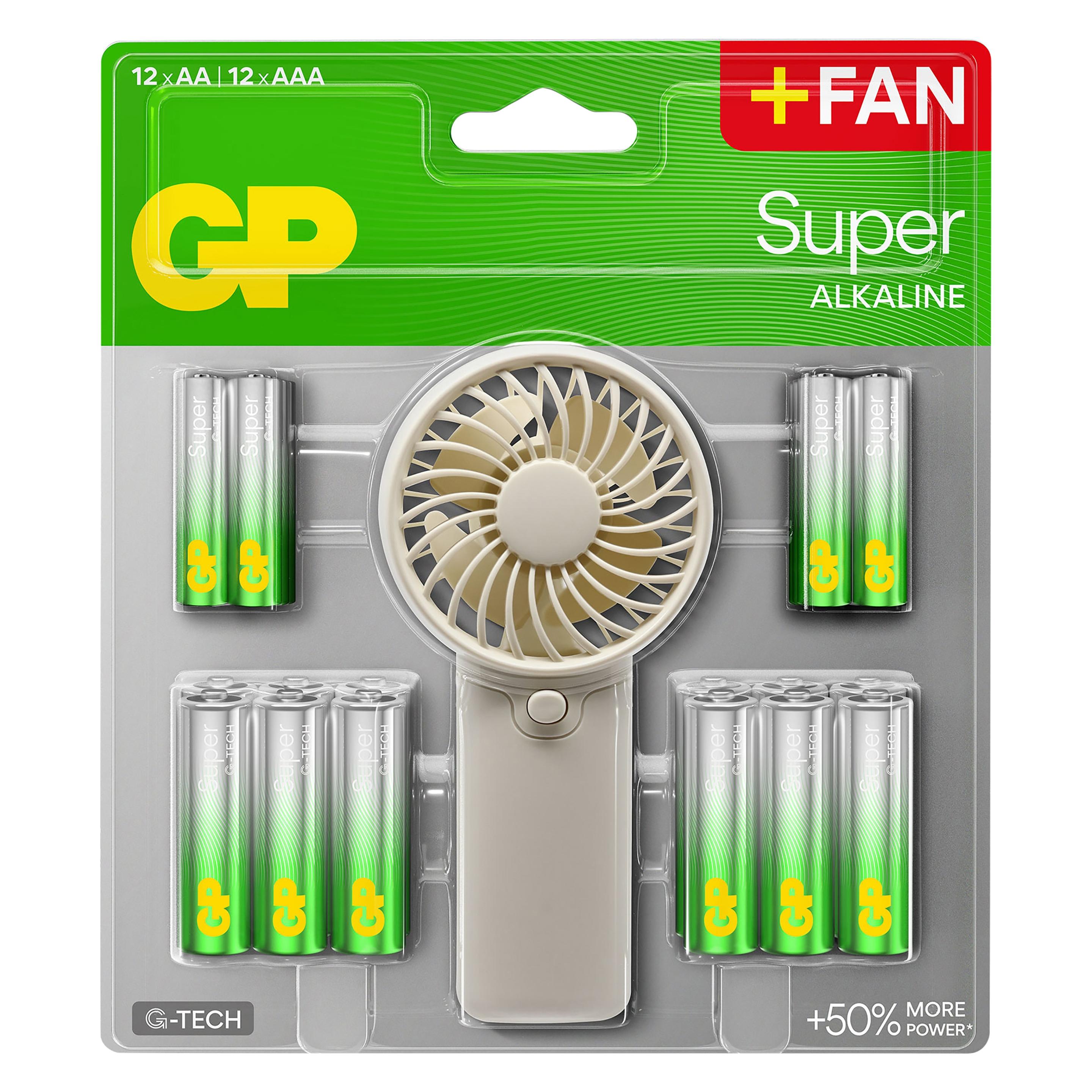 GP Batteries 24 GP Batterien SUPER Mignon AA, Mini AAAA 1,5 V (1 Stk., AA, AAA) (GPSUP15A24A975C24)