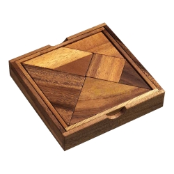 Denk- und Knobelspiele Tangram - 7 Puzzleteile - Denkspiel - Knobelspiel - Geduldspiel 242614