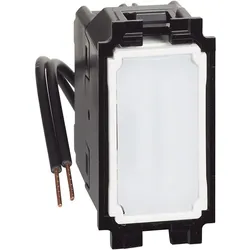 BTicino K4004LB LivingNow 1M Kreuz- schalter mit blauer LED-Beleuchtung Schraubklemme