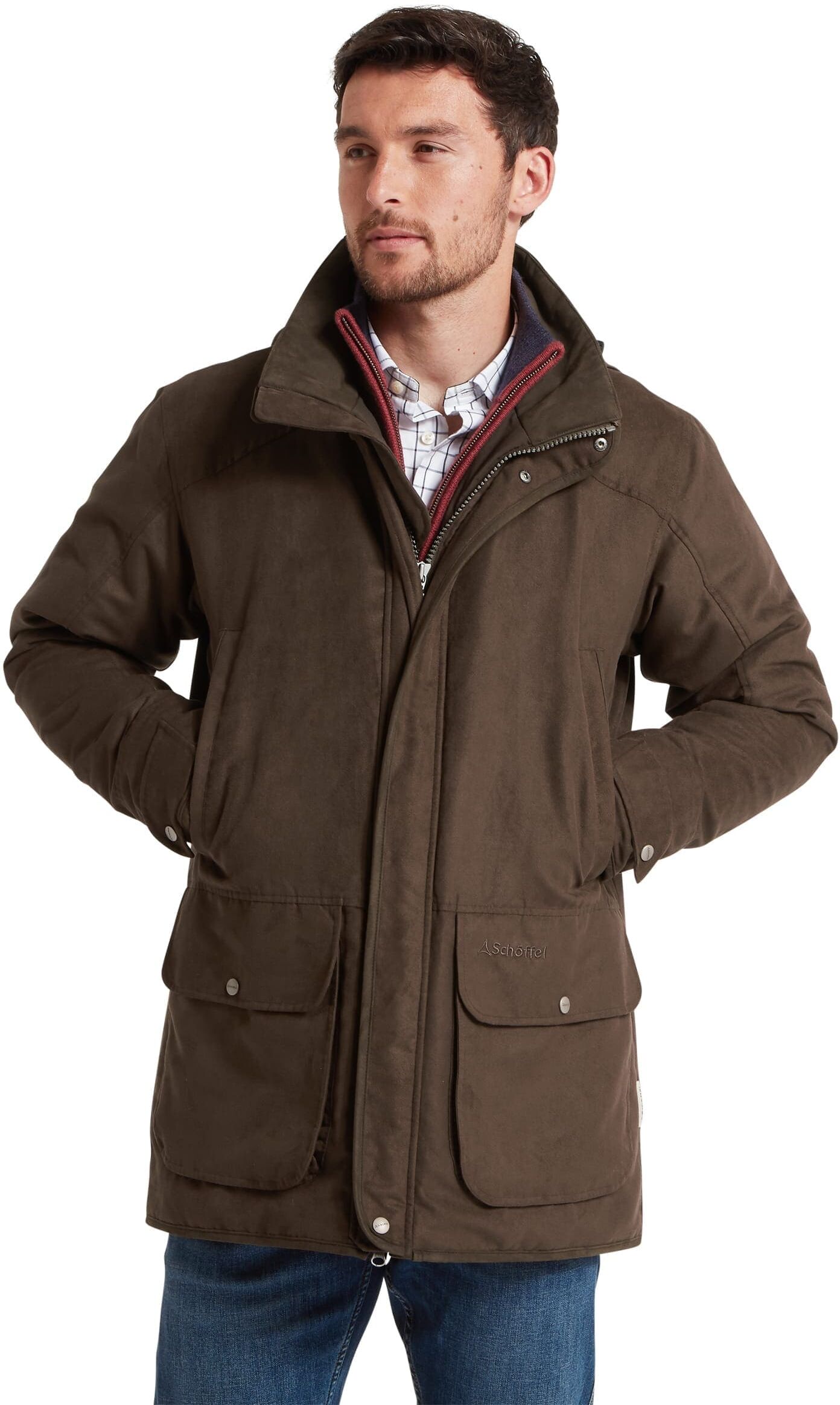 Schöffel Country Oundle Country Coat - Brown - Size 48 - Men
