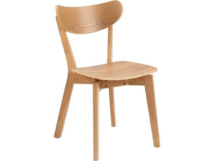 AC Design Furniture Roxanne Esszimmerstühle 2er Set, H: 79,5 x B: 45 x T: 55 cm, Eichen Look, Holz, Eiche