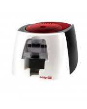 Evolis Badgy 100 Plastikkartendrucker Farbe Thermosublimation/thermische Übertragung CR-80 Card 85.6 x 54 mm bis zu 225 Karten/Stunde einfarbig/ 80 Kapazität: 40 Karten USB 2.0 (B12U0000RS)
