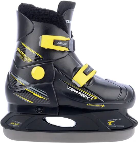 Kids Adjustable Ice Skates Tempish Ice Fur Expanze Plus (Black - 1-3.5)  - Black;Yellow - Size: 1-3.5 UK