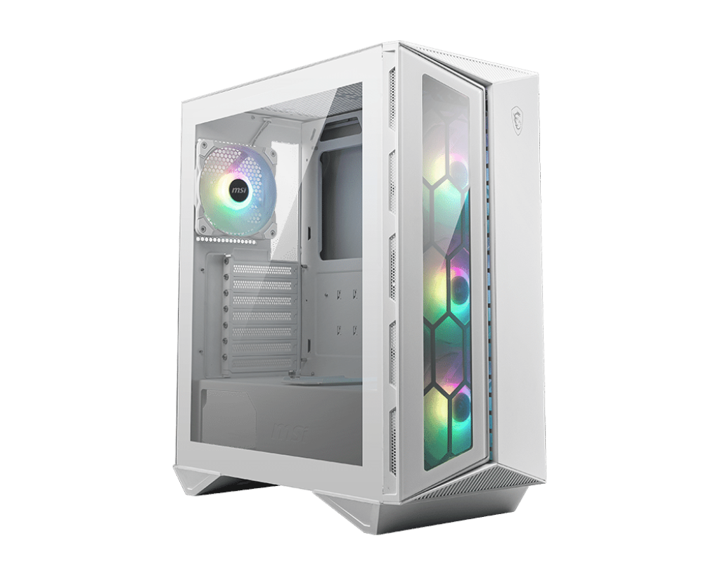 MSI MPG Gungnir 110R Gaming PC Gehäuse Midi-Tower Weiß Seitenfenster