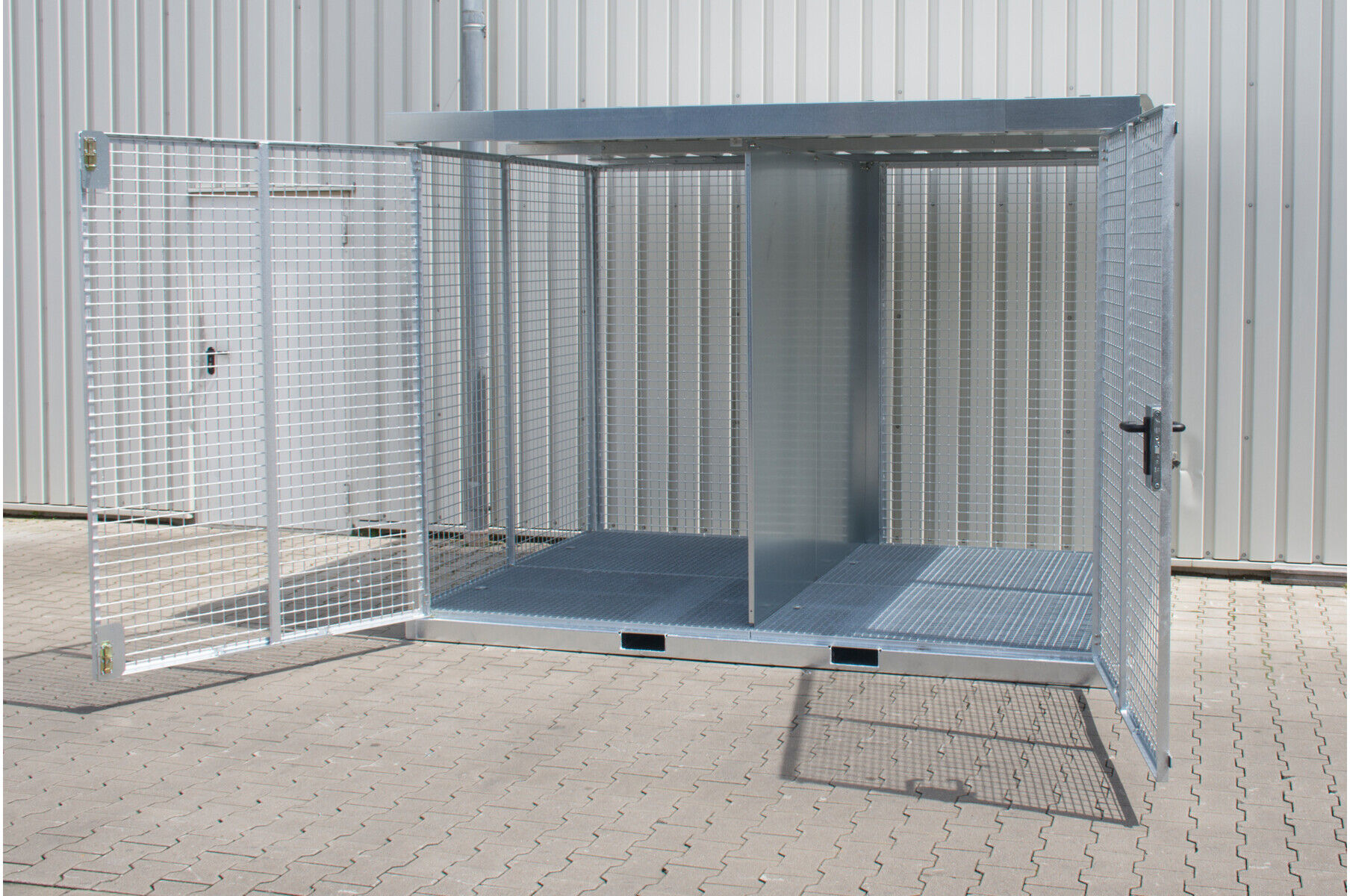 Bauer Südlohn Gasflaschen-Container GFC-E/G M5, feuerverzinkt (4477-24-1000-0007)
