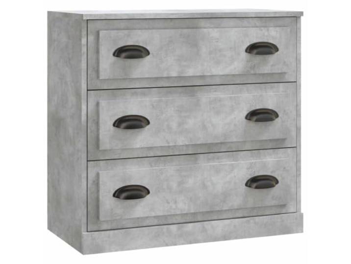 GHVBNMF Sideboard Betongrau 70x35,5x67,5 cm Kommode Anrichte Holzwerkstoff Vielseitiger Beistellschrank in Beton-Optik für Wohnzimmer und Schlafzimmer mit stabiler Oberfläche für Dekoration.