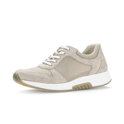 Sneaker GABOR "Sneaker low", Damen, Gr. 44, beige, Schuhe Sneaker