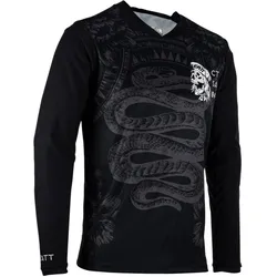 Leatt, Herren, Velotrikot, Jersey MTB Gravity 3.0 (XXL), Schwarz, XXL