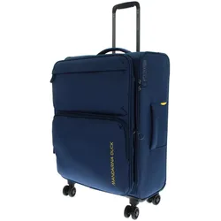 Mandarina Duck Zephyr 4 Rollen Trolley 67 cm mit Dehnfalte, Koffer, Blau