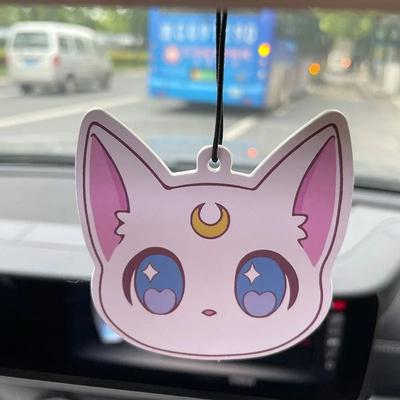 Uplift Picks Cute Pink Cat Hanging Car Fragrance Air Freshener 1 Pc
