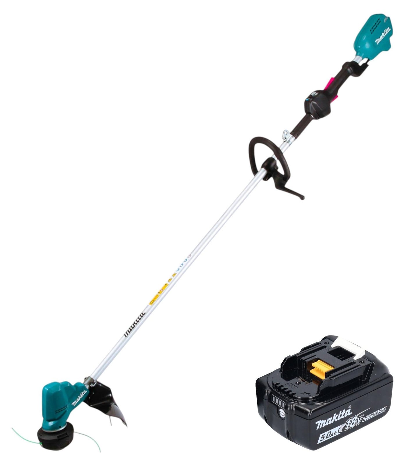 Makita DUR 190 LTX9 accu-grastrimmer 18 V met 300 mm borstelloze snijkop en 1x 5,0 Ah accu