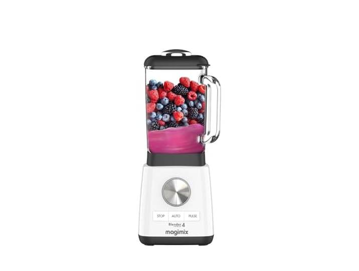 Magimix Blender Mixeur Professionnel - Hachoir\, Blender pour Smoothie\, Mixeur Soupe\, Hachoir Blender Multifonction - Bol en verre - Blanc