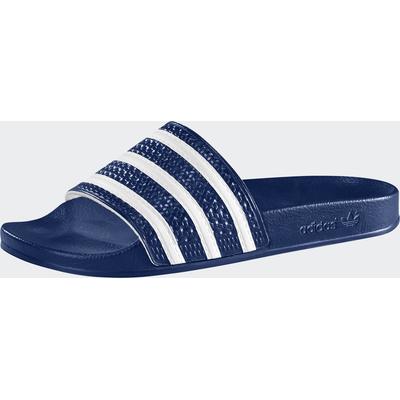 Badesandale ADIDAS ORIGINALS "ADILETTE", Damen, Gr. 39, blau (adiblau, weiß), Synthetik, Schuhe Schlappen Badelatschen Pantolette