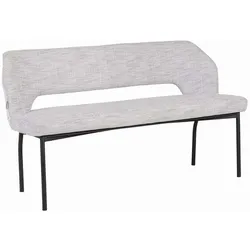 Bank Bloom 150 cm Stoff, modern gepolstert, hellgrau, für 2–3 Personen, Must Living