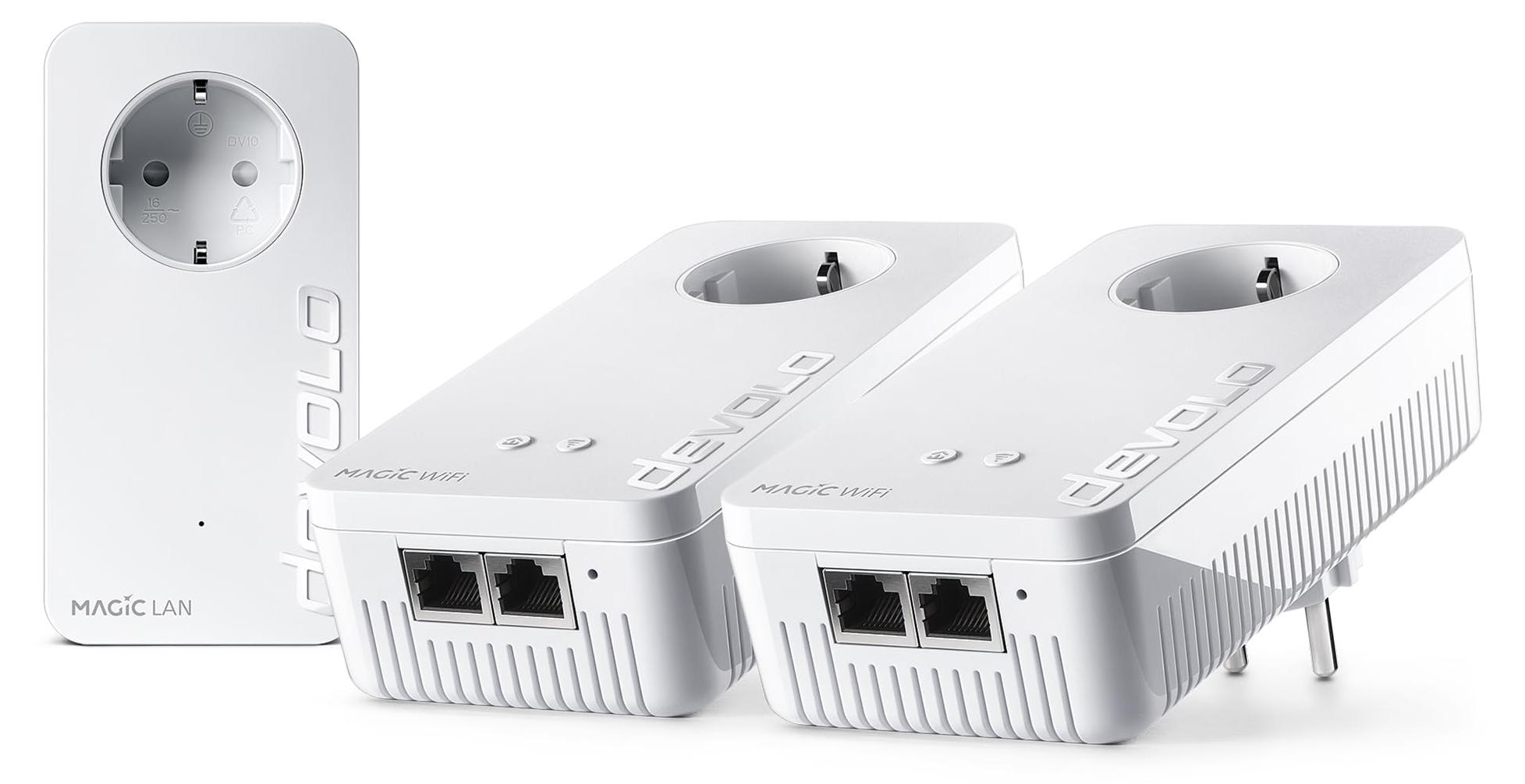 devolo Magic 2 WiFi next Multiroom Kit, WLAN Powerline Adapter, bis zu 2.400 Mbi