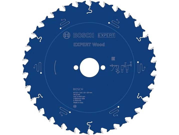 Bosch 1x EXPERT Wood corded cirkelzaagblad voor handcirkelzaag