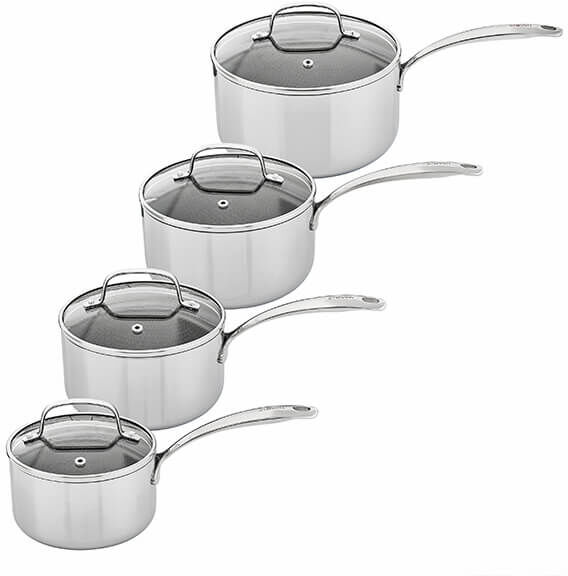 Stoven Hextra 4 Piece Saucepan Set with Milk Pan