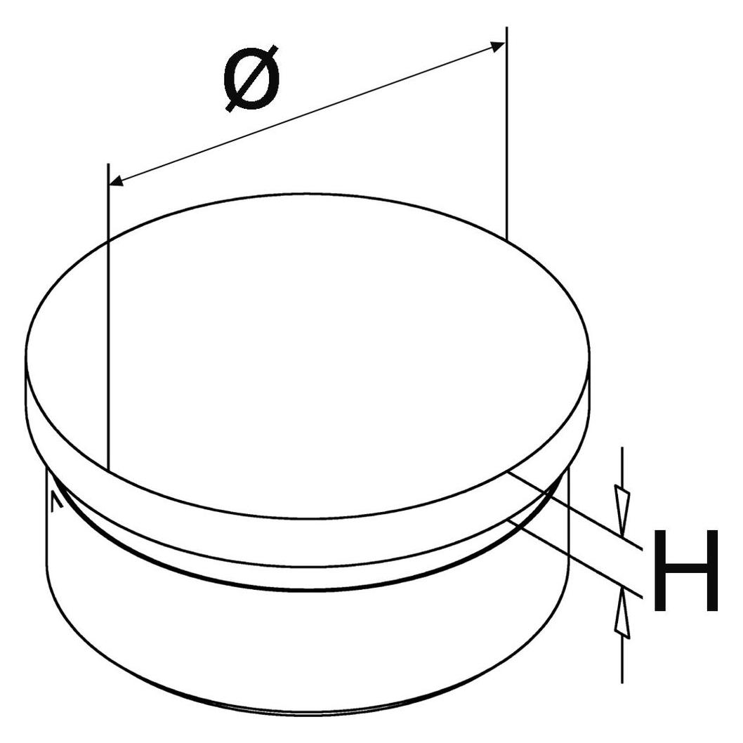 G-Fittings Endkappen für Rohrabschluss an Hand- und Fussreling (Zink-Druckguss) (11.0732.038.20)