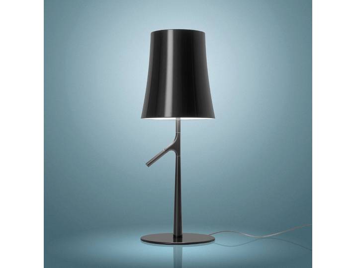 Foscarini Tischlampe Birdie LED piccola, dimmbar, schwarz, für Wohn- / Esszimmer, Kunststoff, Design, Tischlampe