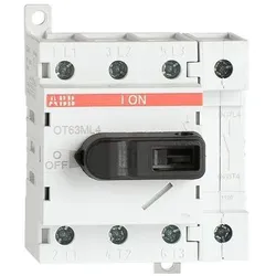 ABB OT63ML4 Lasttrennschalter 4-polig 63A m. 1SCA022530R6400, Schalter + Taster, Schwarz