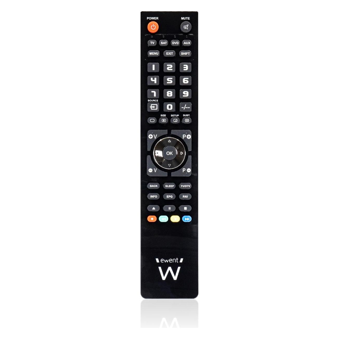 Ewent Mando A Distancia Universal 4-1 Programable -Pc Con Cable Micro USB (Universal Fernbedienung, Infrarot) (EW1570)