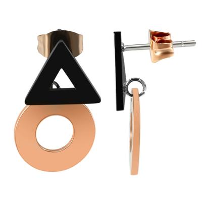 Paar Ohrstecker ADELIA´S "Ohrringe – Ohrstecker aus Edelstahl", Damen, Gr. Damen, Edelstahl, gold, Ohrringe, Zum Verschenken – ideal zum Geburtstag