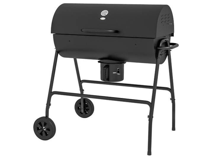 Outsunny Holzkohlegrill aus Metall, Schwarz, 71.5x102x95 cm, Grills, Holzkohlegriller