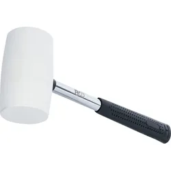 BGS 70141 Gummihammer Metallstiel weißer Kopf Ø 64mm 750g Ausbeulhammer