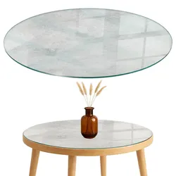 TISCHPLATTE fi80 cm Betonstruktur mit Kratzern