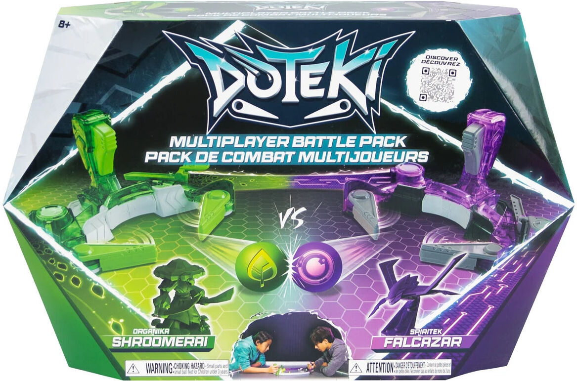 TOMY Doteki Organika ; Spiritek Multiplayer Battle Pack, Ages 8+, 2-Player Interactive Battle Game, Compatible with Other Doteki Packs, for Kids