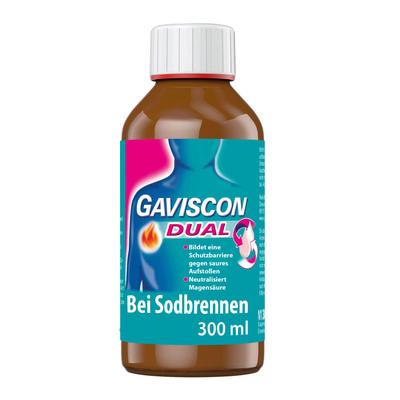 Gaviscon Dual 500mg/213mg/325mg Suspension z.Einn. 300 ml zum Einnehmen