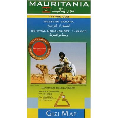 Mauritania Geographical Map 1 : 1 750 000, Karte von , Gizi Map, 978-963-87465-5-9