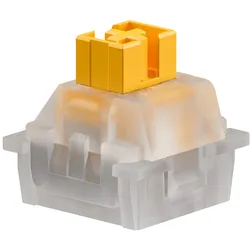 Glorious HE Switches (36pcs) - Panda - Silent - (Tactile) 45g, Maus + Tastatur Zubehör, Gelb, Transparent