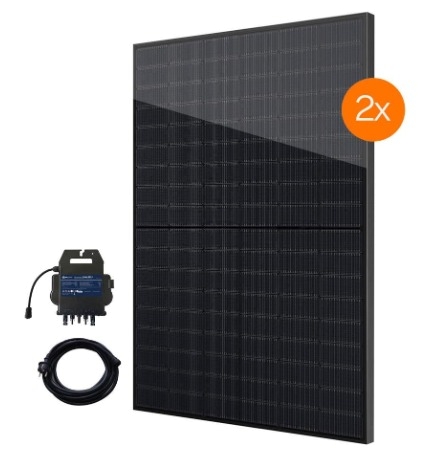 APSystems complete PV kit: 2x 440Wp module, 800W Micro-Inverter