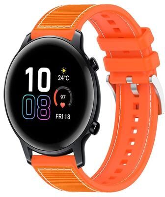Everyday Crate 20mm Honor Watch SE Band Hybrid Nylon Silicone Watch Band For Honor Watch SE MagicWatch 2 42mm orange
