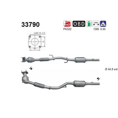 AS Katalysator 33790 für VW