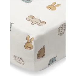 Jollein, Fixleintuch Babybett, Spannbettlaken Jersey 70/75x140/150cm - Jollies (140 x 70 cm)