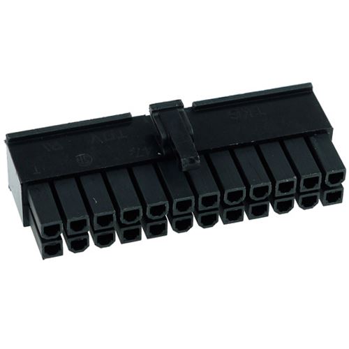 Phobya ATX Power Connector 24Pin Stecker inkl. 24 Pins - Black