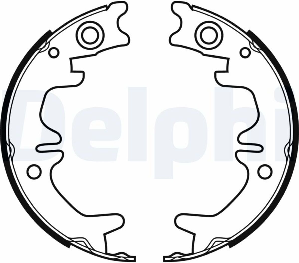 Bremsbackensatz, Feststellbremse DELPHI LS1974