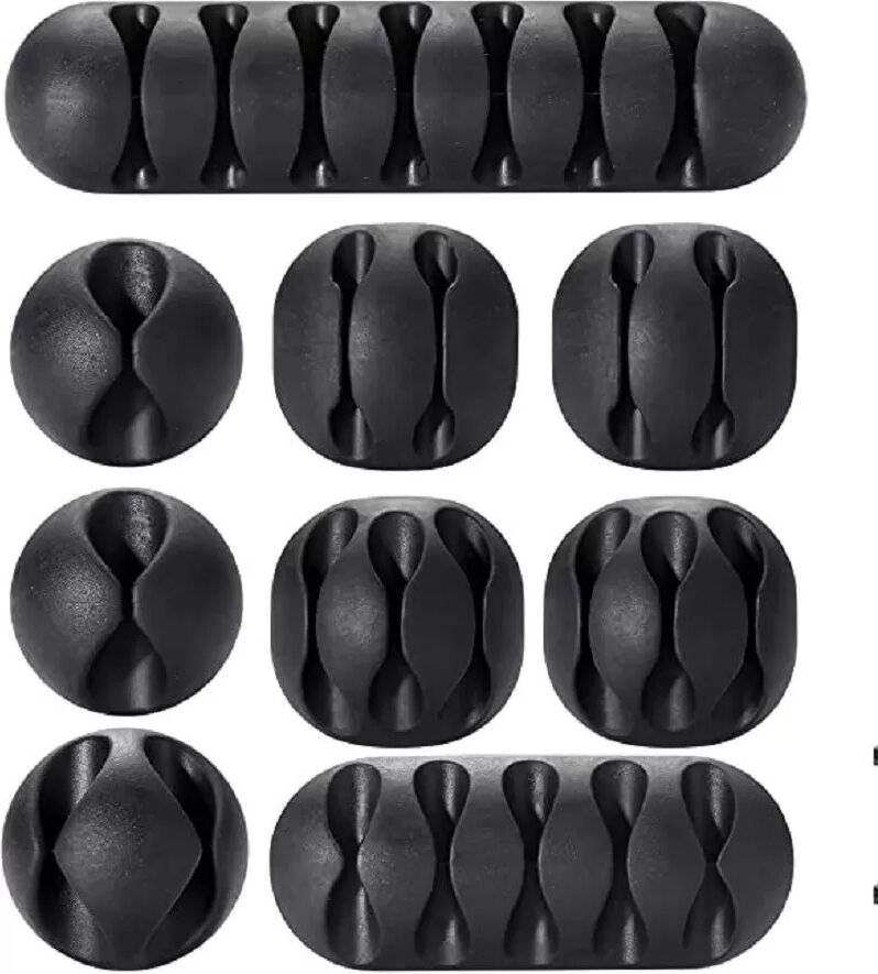 INF Organisateur de câbles de bureau, 9 pièces
