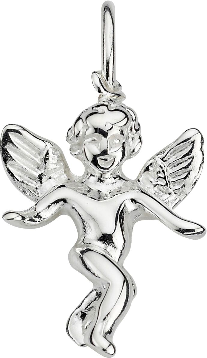 Kettenanhänger FIRETTI "Schmuck Geschenk Silber 925 Halsschmuck Anhänger Engel", silberfarben, Schmuckanhänger, Damen, Silber 925 (Sterlingsilber), 1,36 g, Kettenanhänger
