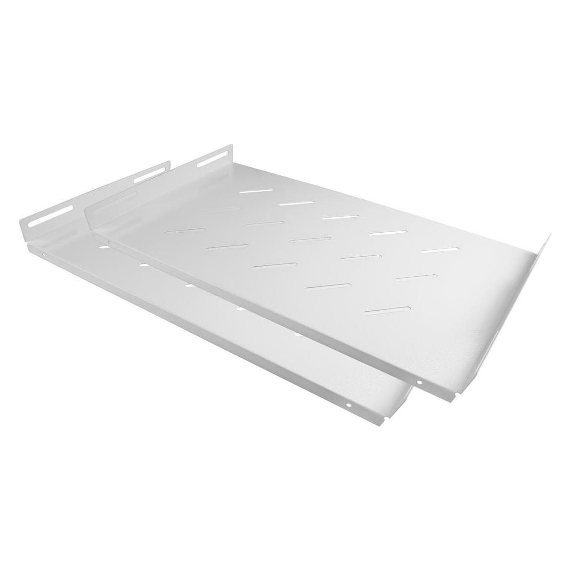 Kabelmeister 19" Fachboden, seitliche Befestigung, Einbautiefe 270 mm, 2er Set, reinweiss (RAL9010) (406977)