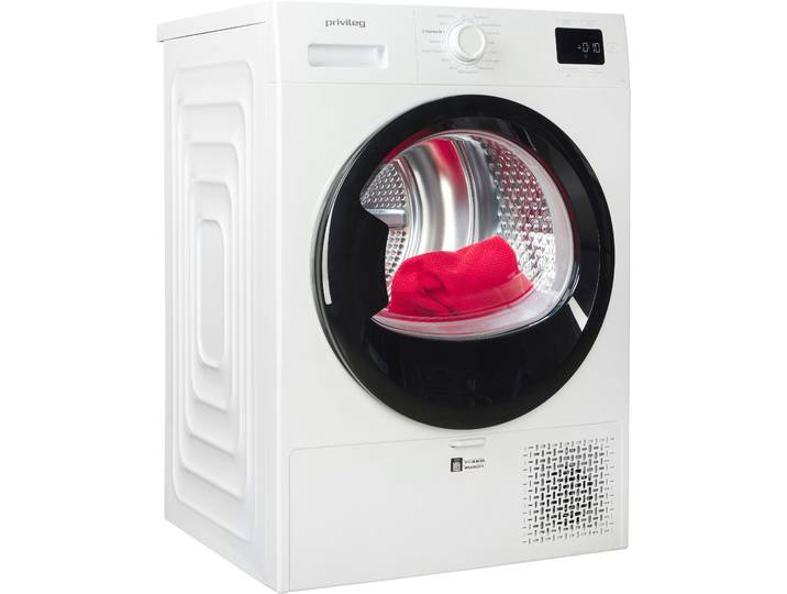 PRIVILEG Wärmepumpentrockner PT 840C W , Energieeffizienz: C, weiß, B:59,8cm H:84,6cm T:63cm, Trockner, Knitterschutz – verhindert die Bildung von Knitterfalten, Wärmepumpentrockner