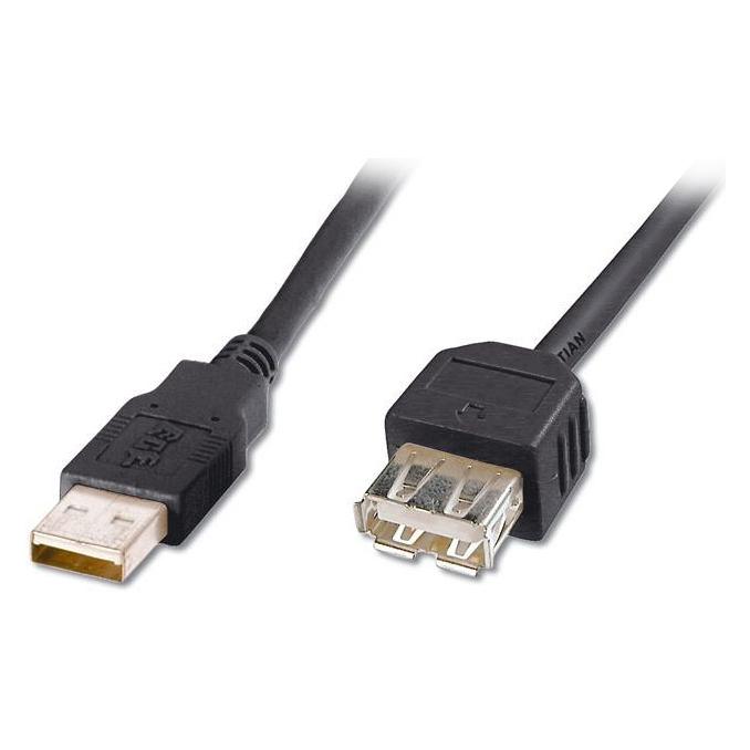 PremiumCord Kabel USB 2.0 A-A 0,2m (20cm), Verlängerung (M/F) (0.20 m, USB 2.0) (kupaa02bk)