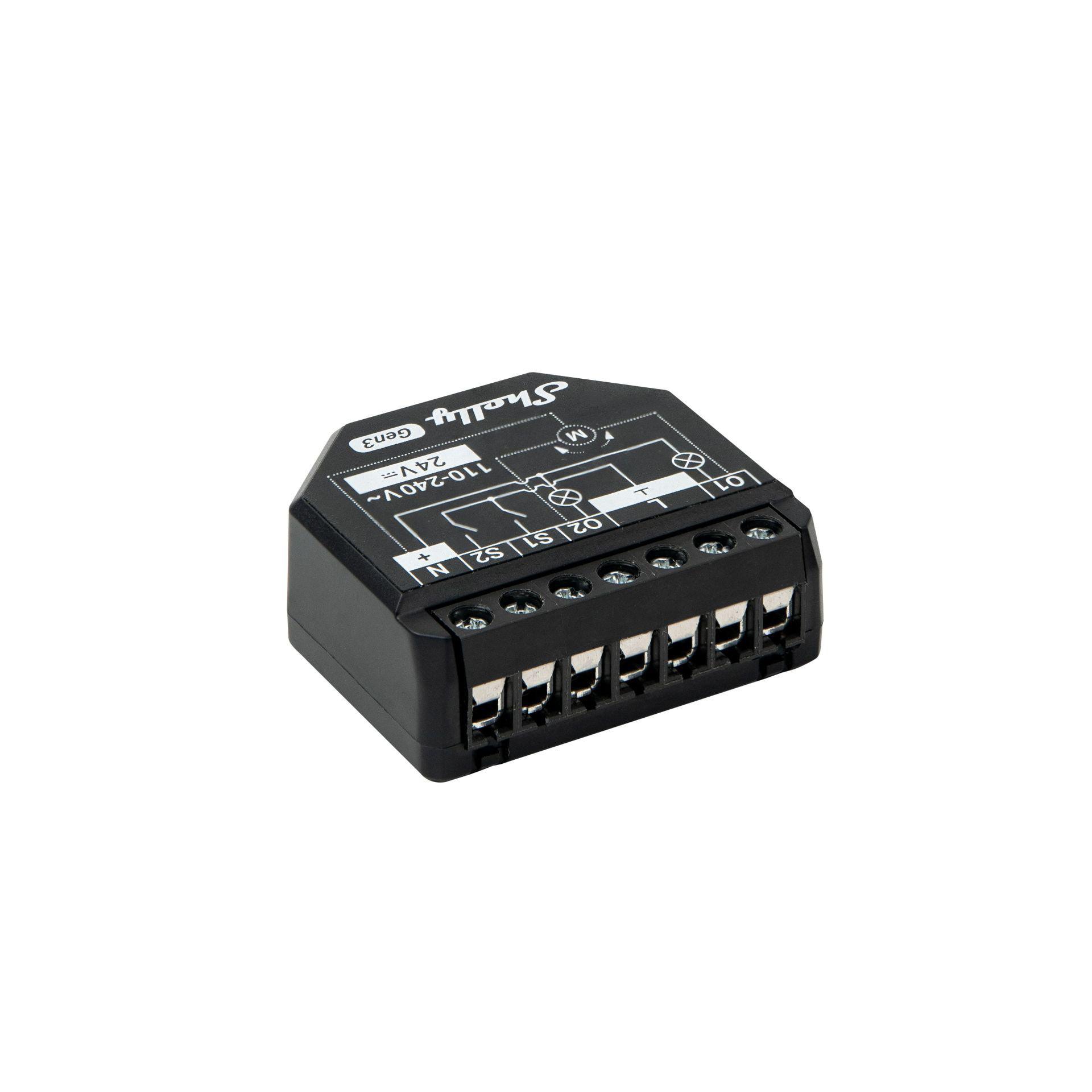 Shelly 2PM Gen3 Unterputz Relais max 16A 2 Kanäle WLAN BT Leistungsmessung Shelly_2PM_Gen3