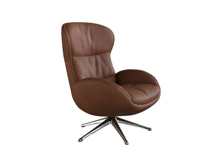 FLEXLUX Relaxsessel Haze, hervorragender Komfort, Alu Fuß, organisches Design, ergonomisch (Fernsehsessel), Rückenteilverstellung, drehbar, Fuß Alu