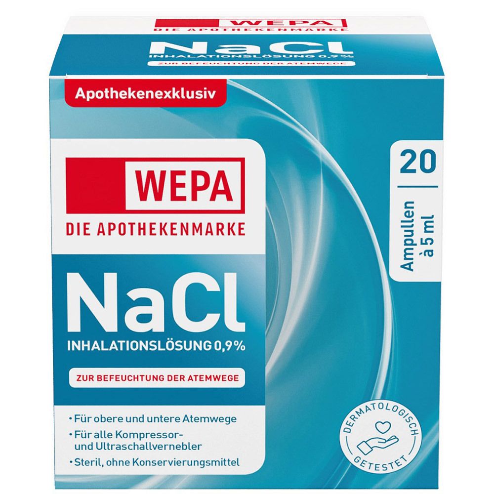 Wepa Inhalationslösung NaCl 0,9% 20x5 ml