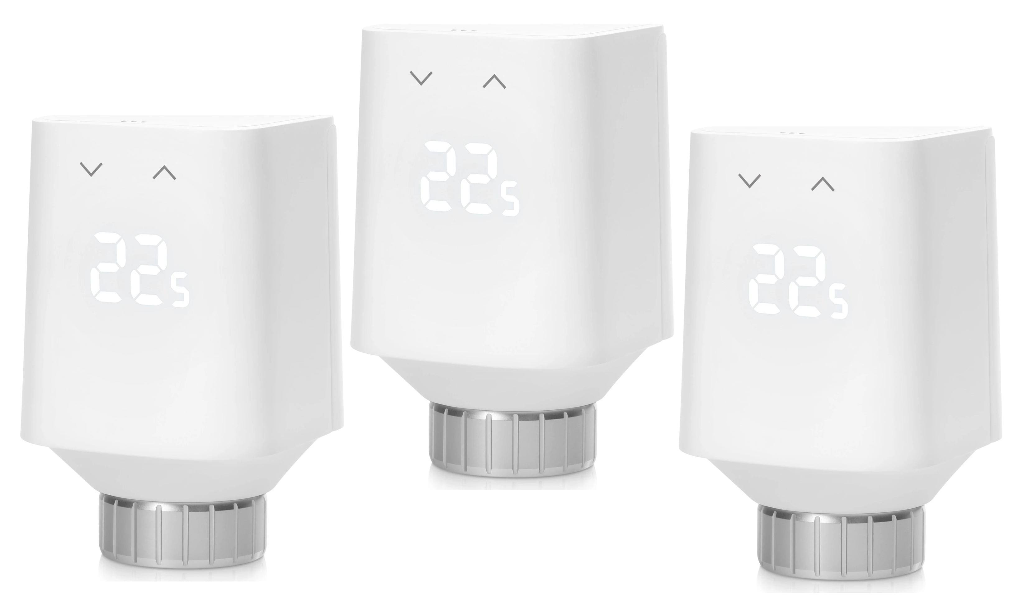 Eve Systems Eve Thermo (5. Gen) - Smartes Heizkörperthermostat (Matter) 3er Pack 5C44-071x3