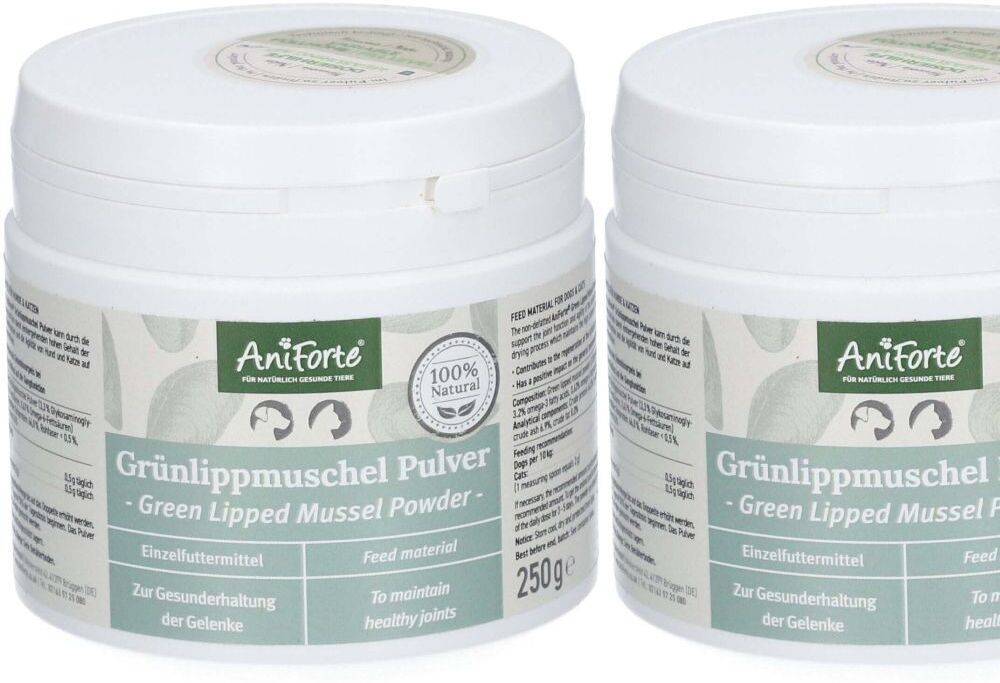 AniForte Grünlippmuschel Pulver 250 g x2 2x250